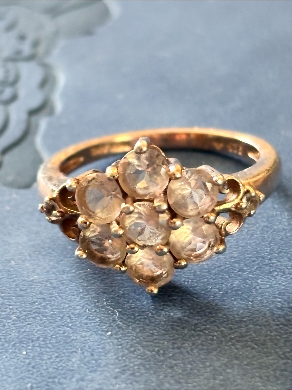 Rose gold Sterling Silver Ring Size 7
